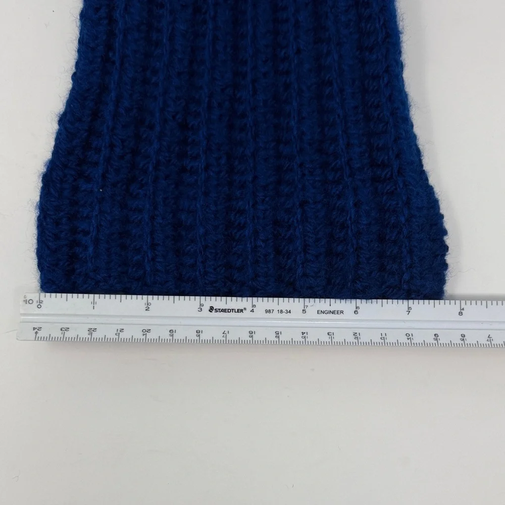 Cozy Blue Kids Pom-Pom Beanie